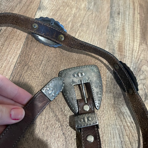 Another line inc western boho cowgirl rodeo antiqued medallion brown belt buckle - Picture 4 of 6